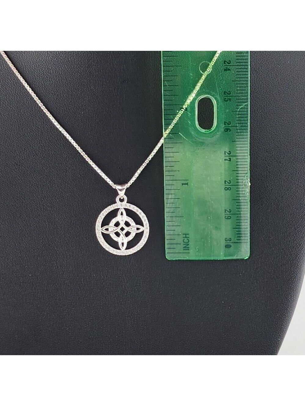 New Sterling Silver 925 Witch’s Knot Necklace – Wiccan Pagan Protection Amulet - Picture 6 of 8